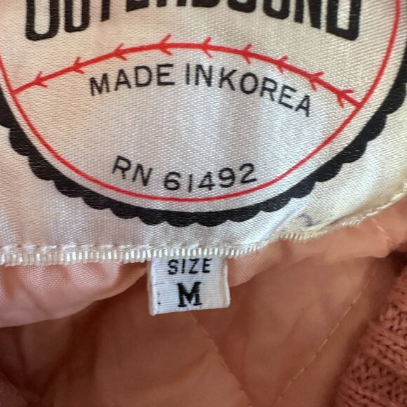 Vintage Outerbound Wool Sweater Jacket Cardigan SweaterQuilted Lined Snap Button - Picture 12 of 16